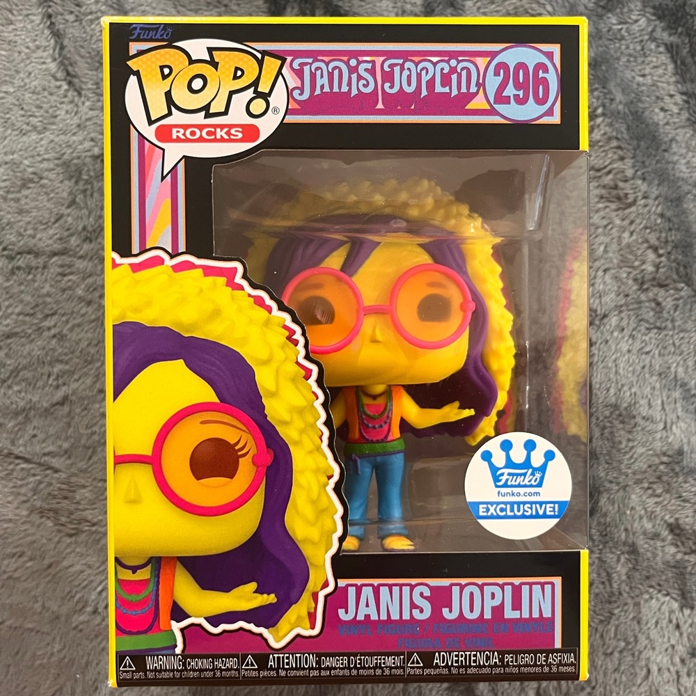 Funko Pop! Vinyl: Janis Joplin #296 - (Black Light Exclusive) Hardcase Protector